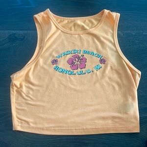 orange cropped tank top!